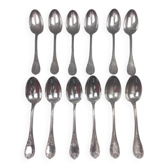 Christofle marly - 12 silver metal table spoons tbe