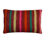 Vintage turkish handmade kilim cushion cover , 30 x 50 cm