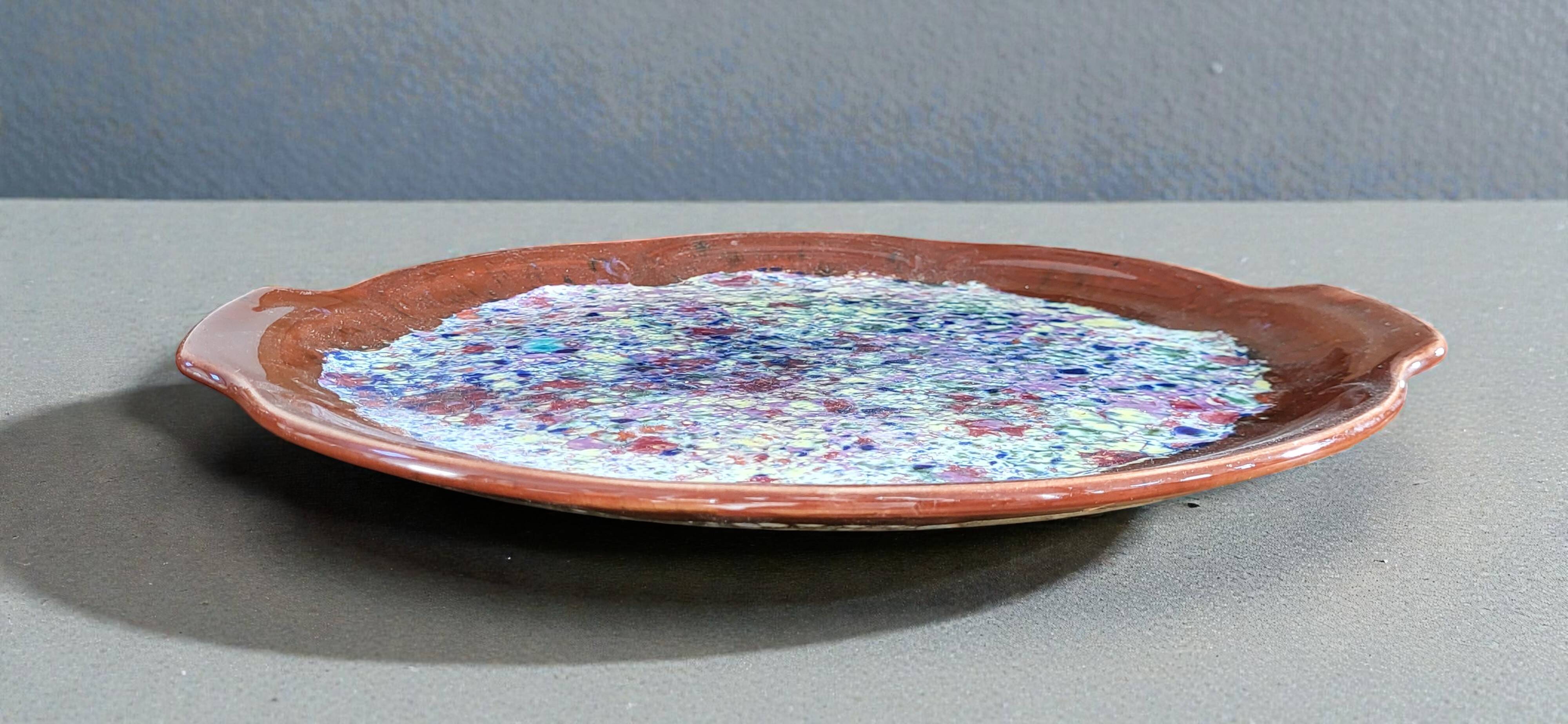 Stoneware dish from the Morvan