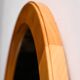 Beech framed mirror by Aksel Kjersgaard