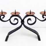 Large iron candlestick with 4 lights