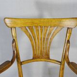 KOHN armchair N°196, circa 1905, bistro wood seat