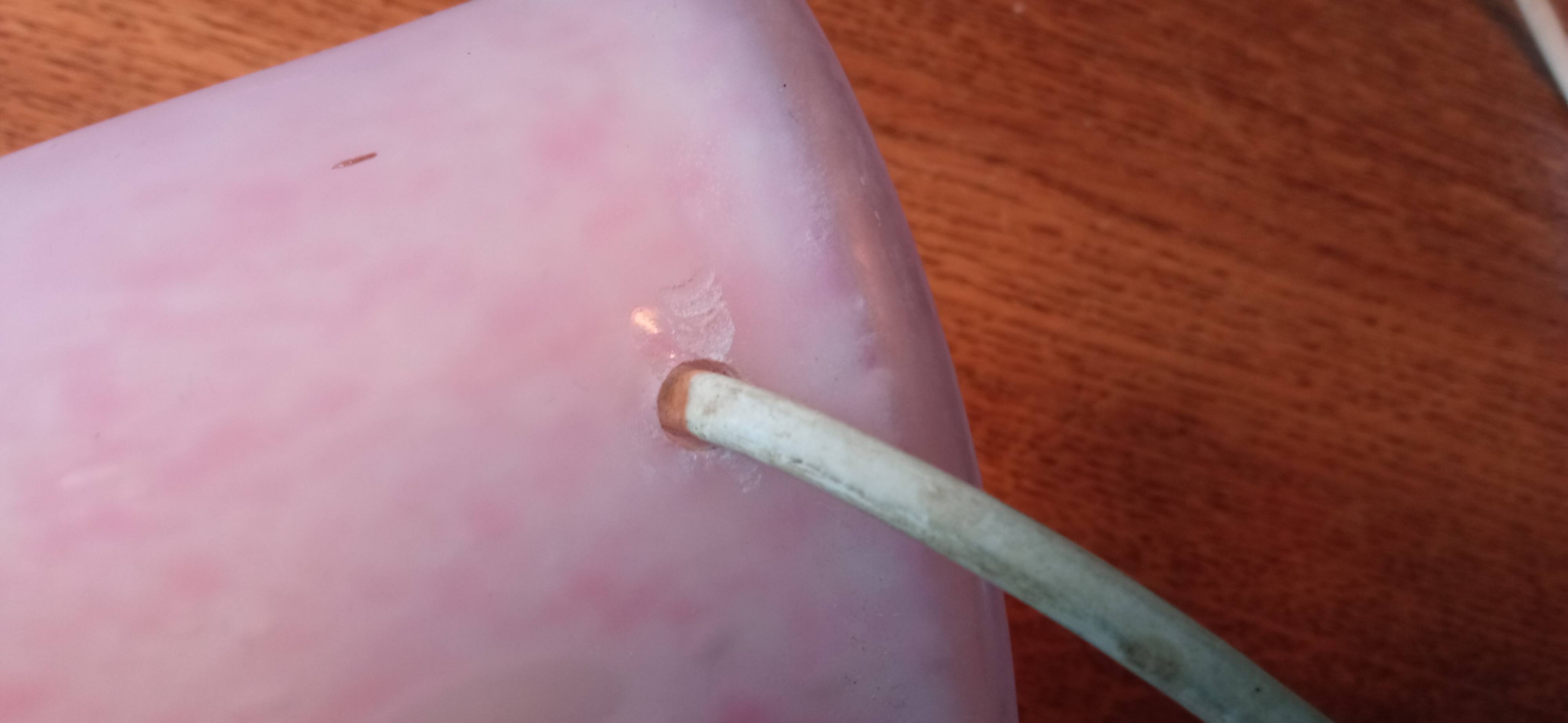 Mushroom lamp, vintage, Murano glass