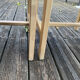 Solid beech chairs André Sornay