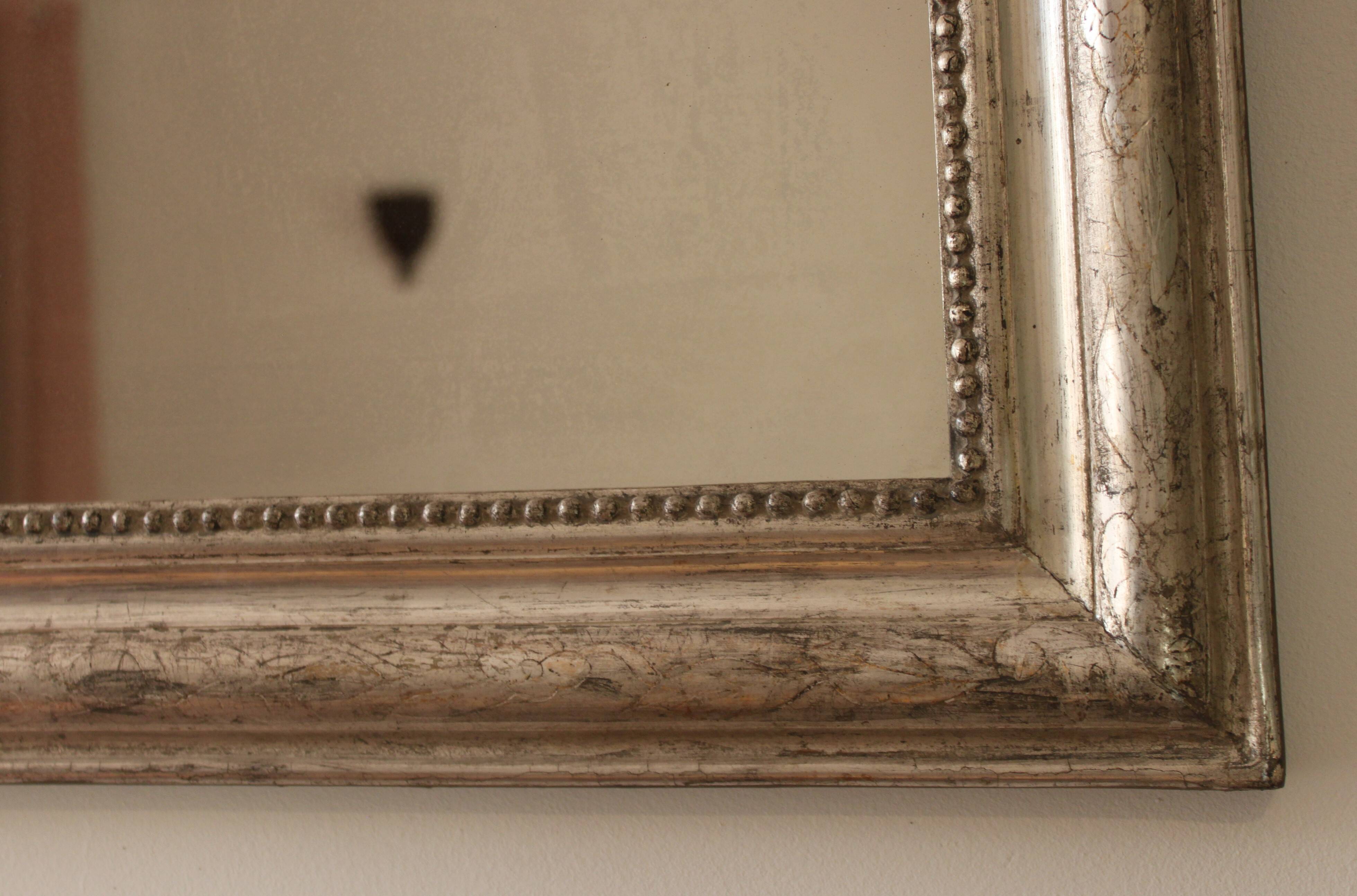 Louis Philippe silver mirror