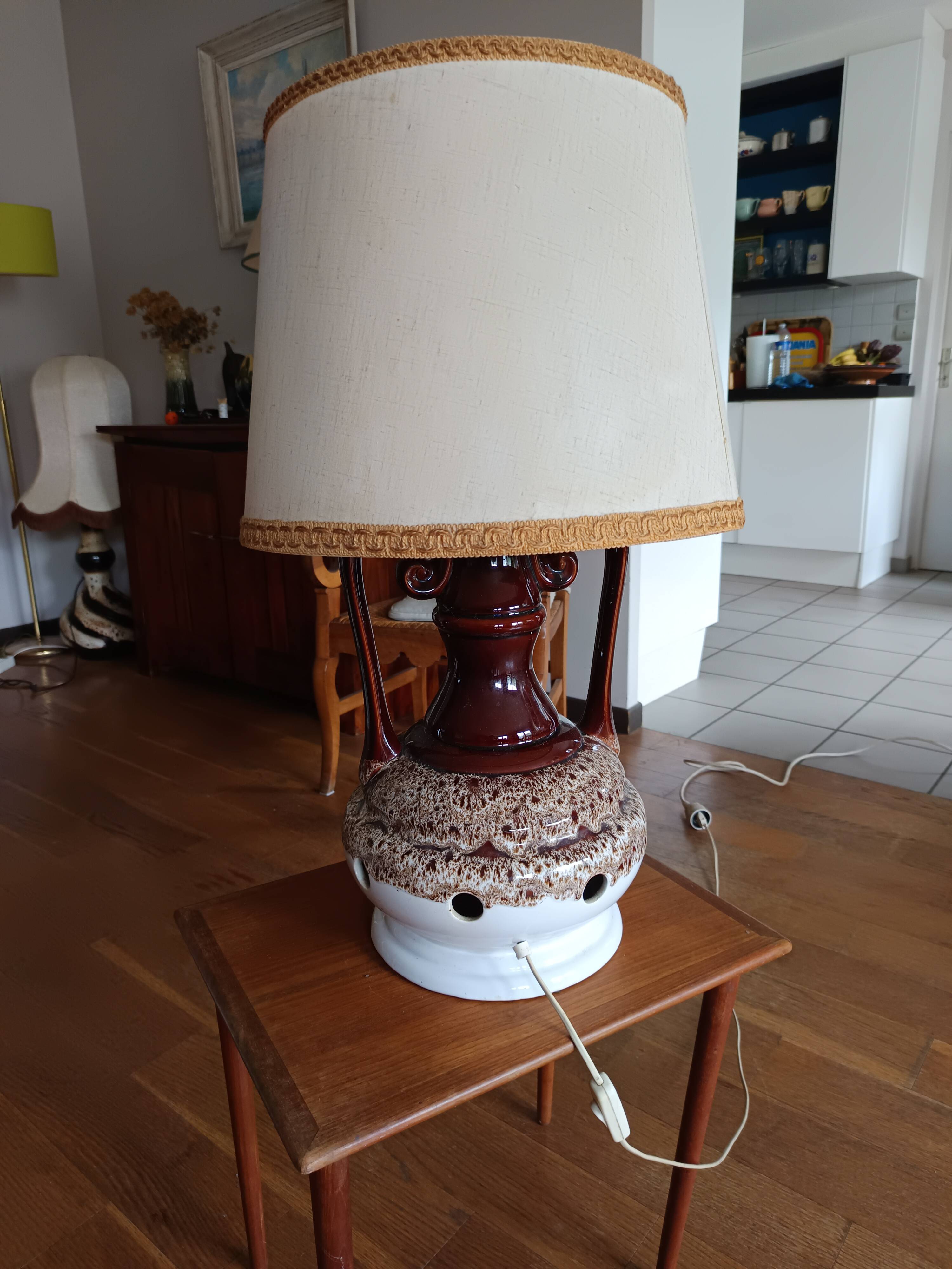 70s ceramic lamp