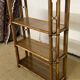 Bamboo and wood bookcase shelf, 1960
