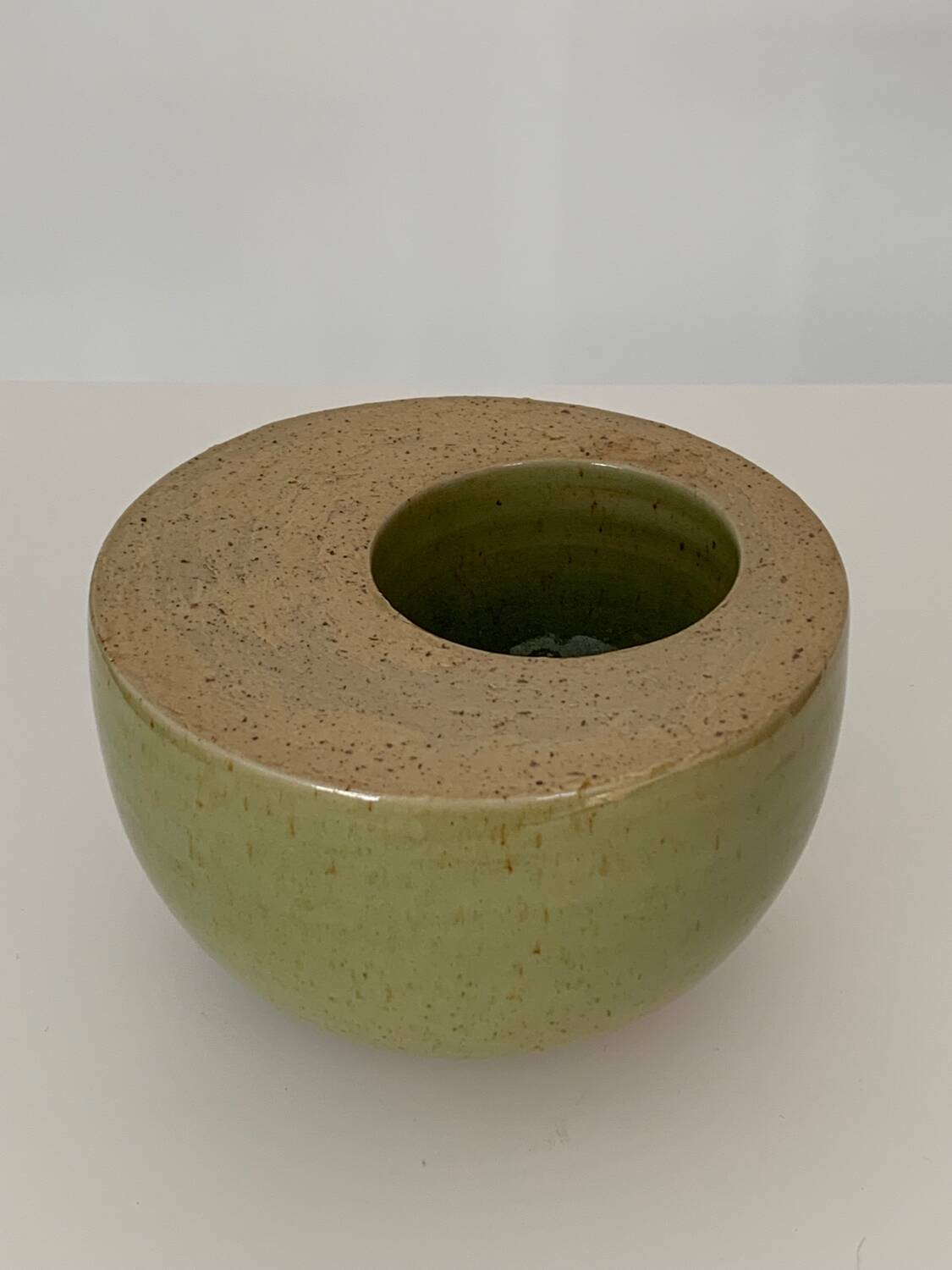 80s enamelled stoneware ashtray/pocket tray