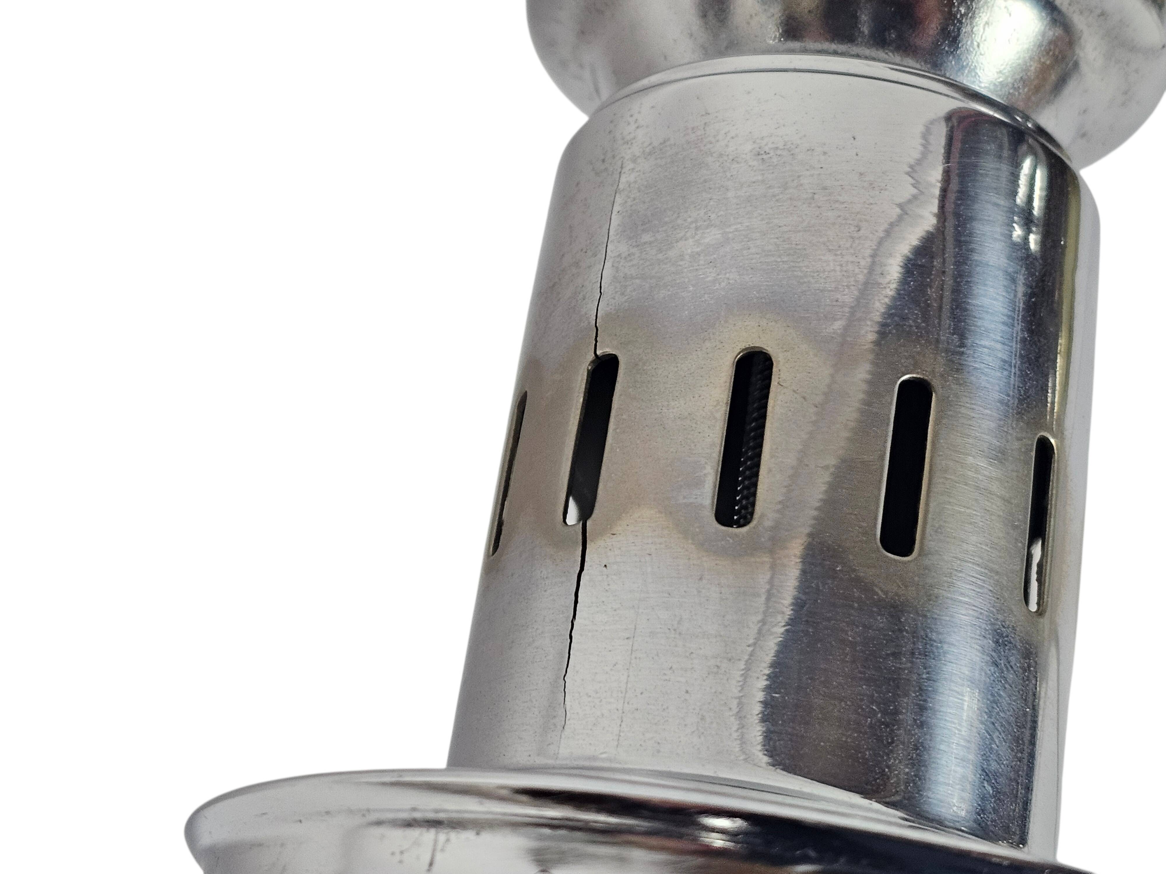 Murano - Mazegga - table lamps (2) set - glass - chrome - 60's