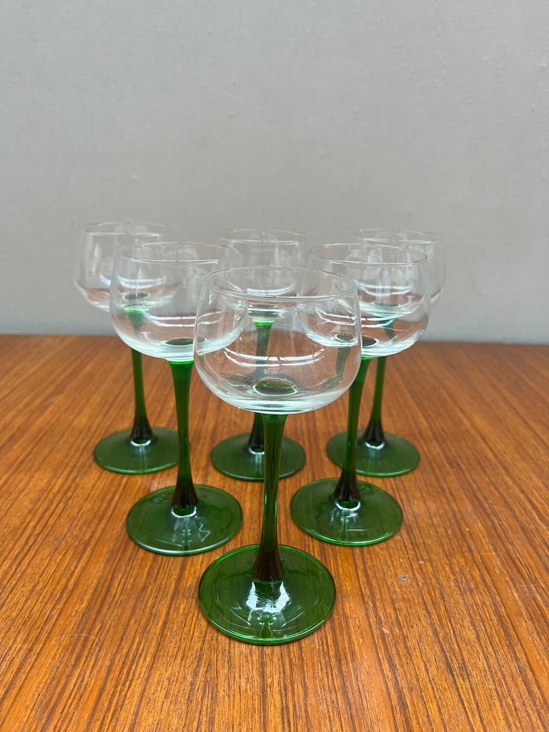 Lot of Rhine Alsace wine glasses