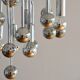 Lustre sputnik space age 9 feux 1970s