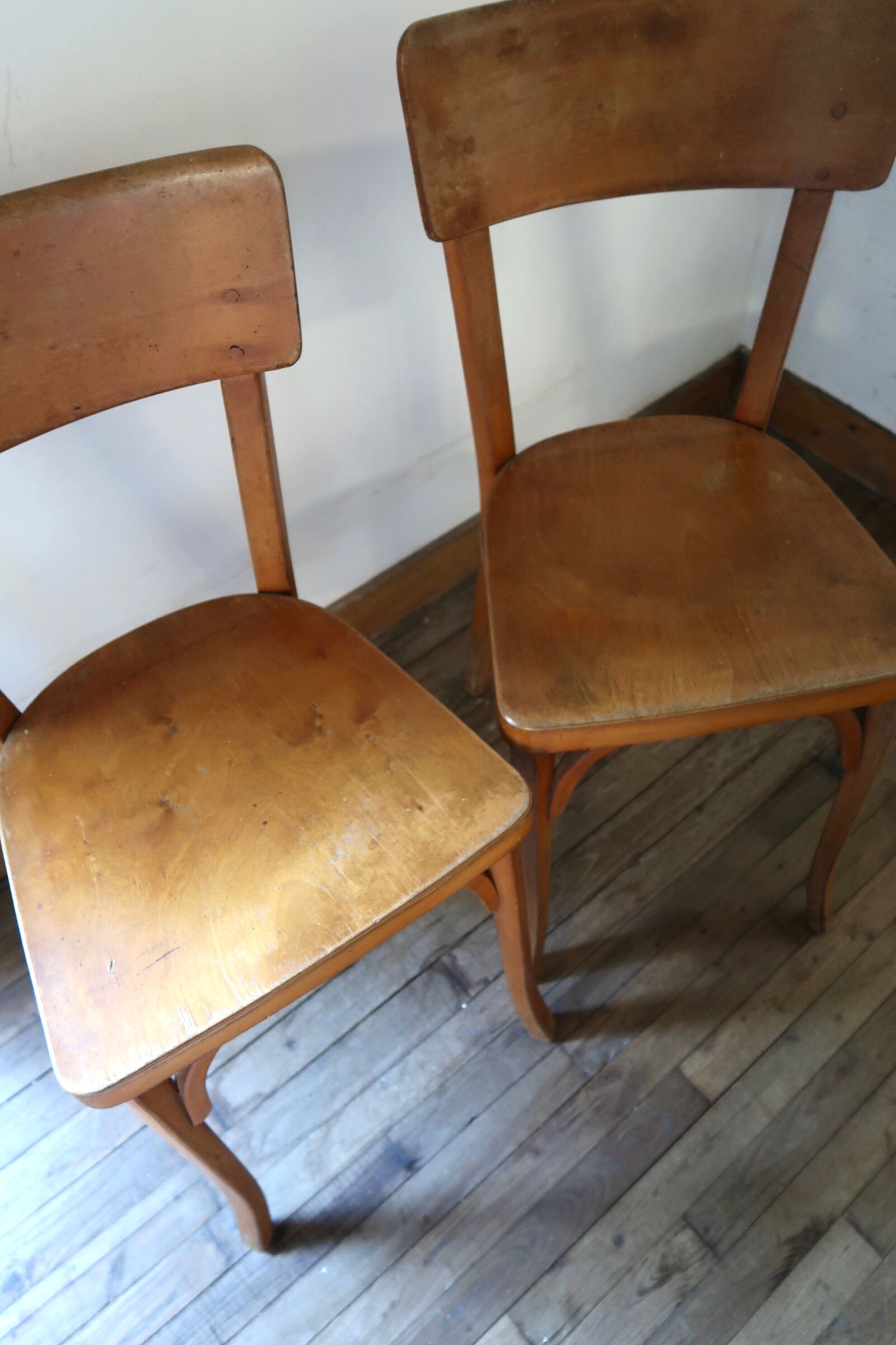 Lot de 2 chaises bistrot Baumann