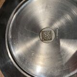 10 cups limoges and under cups in brushed tin