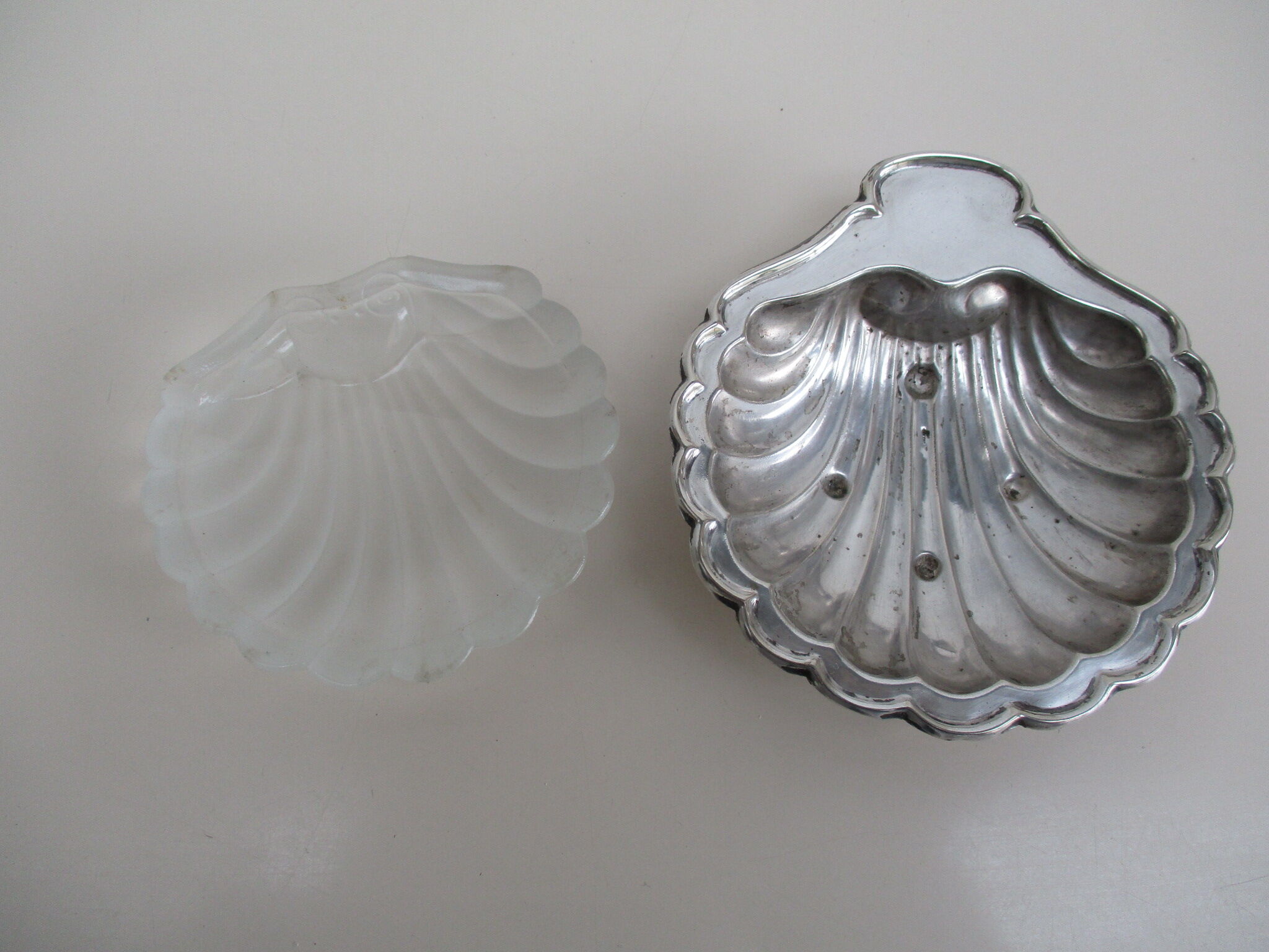Butter shell silver metal epns sheffield
