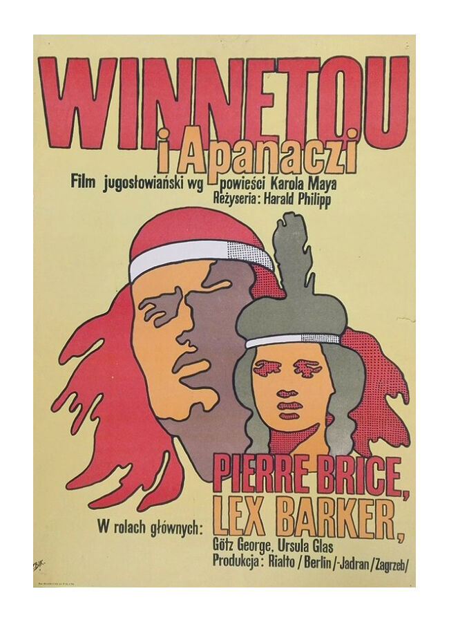 Winnetou displays Indian Polish cinema 60 x 80cm