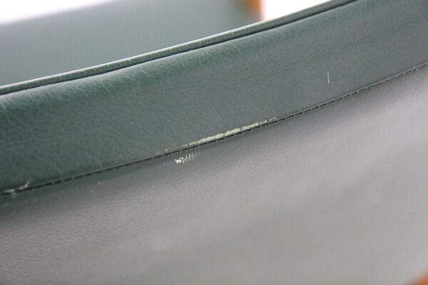 Set de 2 fauteuils en cuir, Karl Erik Ekselius, Suède, 1960