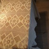 2 antique crocheted bedspreads