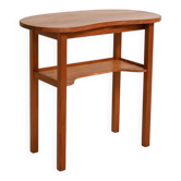 Table de coiffeuse en pin nordique avec étagère, années 1950-60.