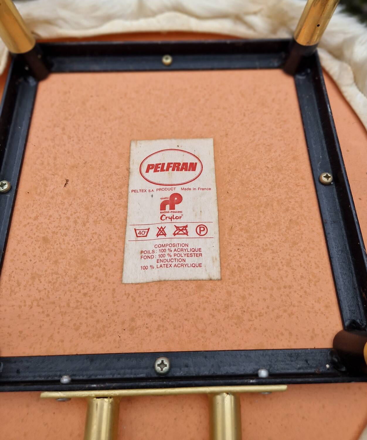 Pair of Pelfran 1970s furry chairs