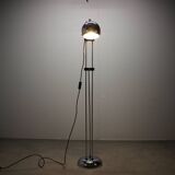 Lampadaire italien réglable en chrome Space Age, années 1960