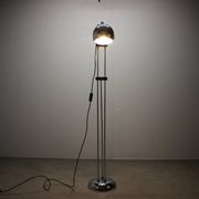 Adjustable Italian chrome floor lamp Space Age, 1960s