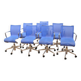 Suite of 8 RollingFrame office chairs, Alias