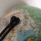 Girard Barrère cardboard globe with tripod foot /vintage 50-60s
