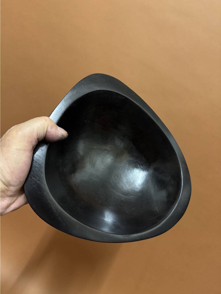 corbeille a fruit bois noir signé