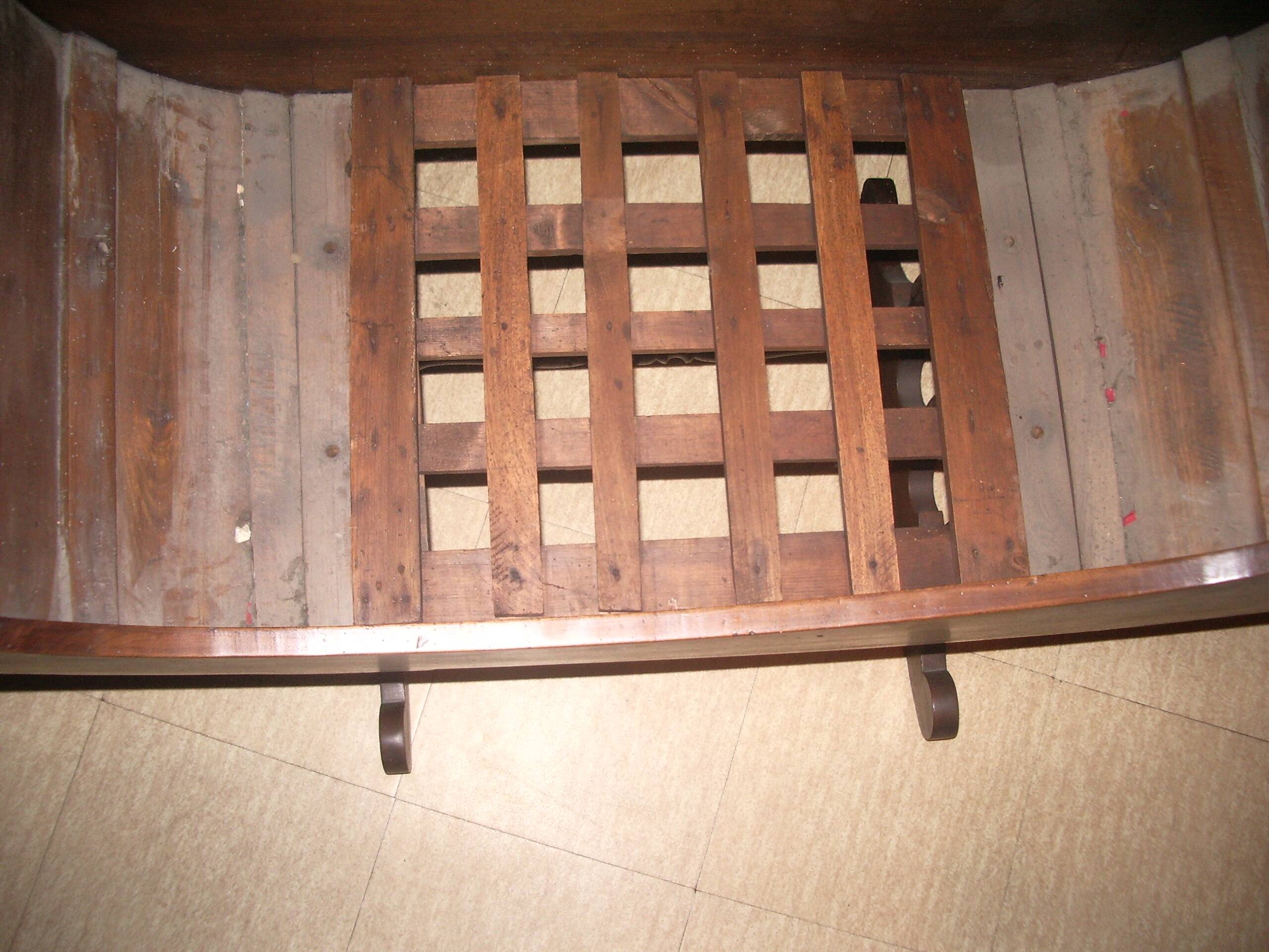 Antique wooden cradle