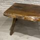 Table basse brutaliste vintage