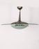 Vintage 60's chandelier in glass and crystal italian design
