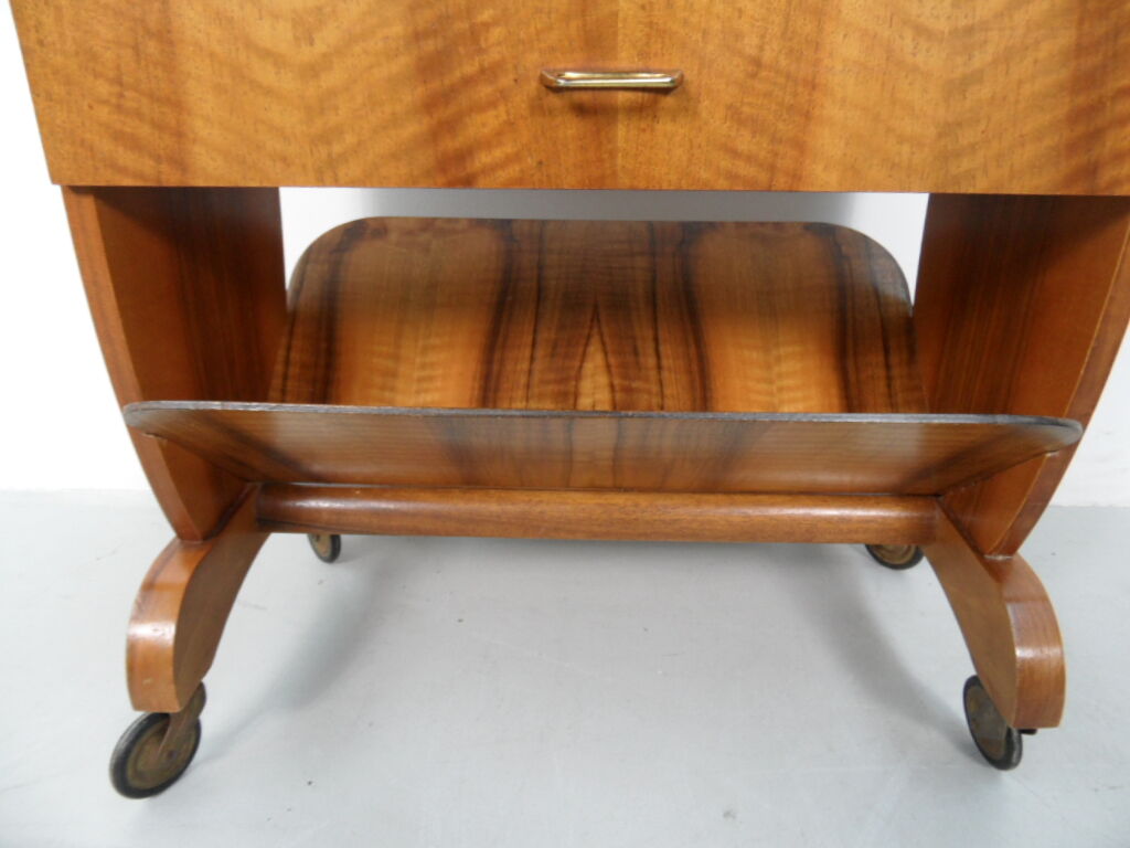 Mid -Century walnut trolley 1950s