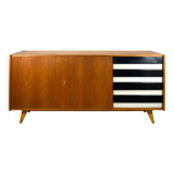 U460 sideboard with black/white drawers, Jiří Jiroutek