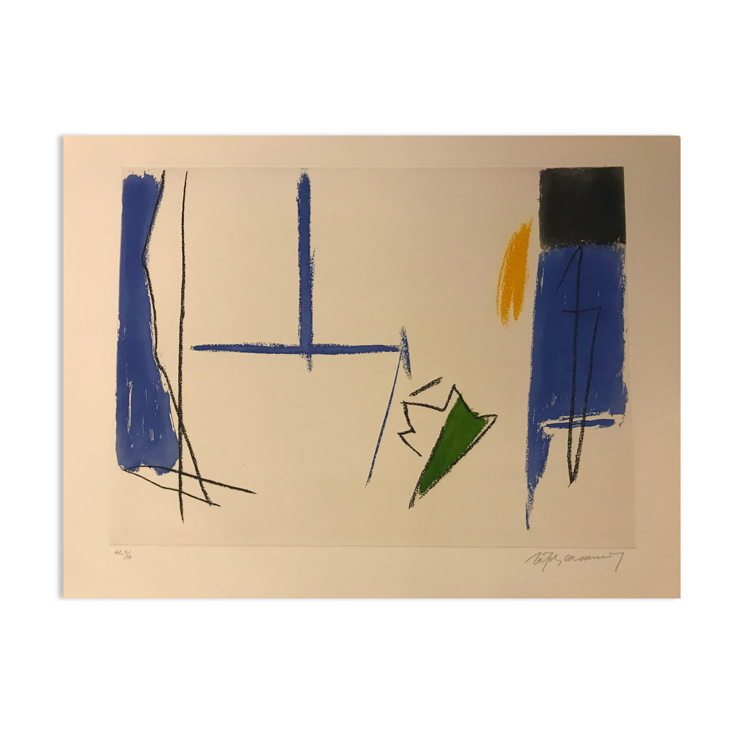 Rafols casamada alberto, el taller 2, 1996. original engraving on signed and numbered paper