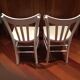 Paire de chaises bistrot peintes en blanc Luterna