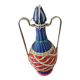 Carafe scoubidou en verre vintage