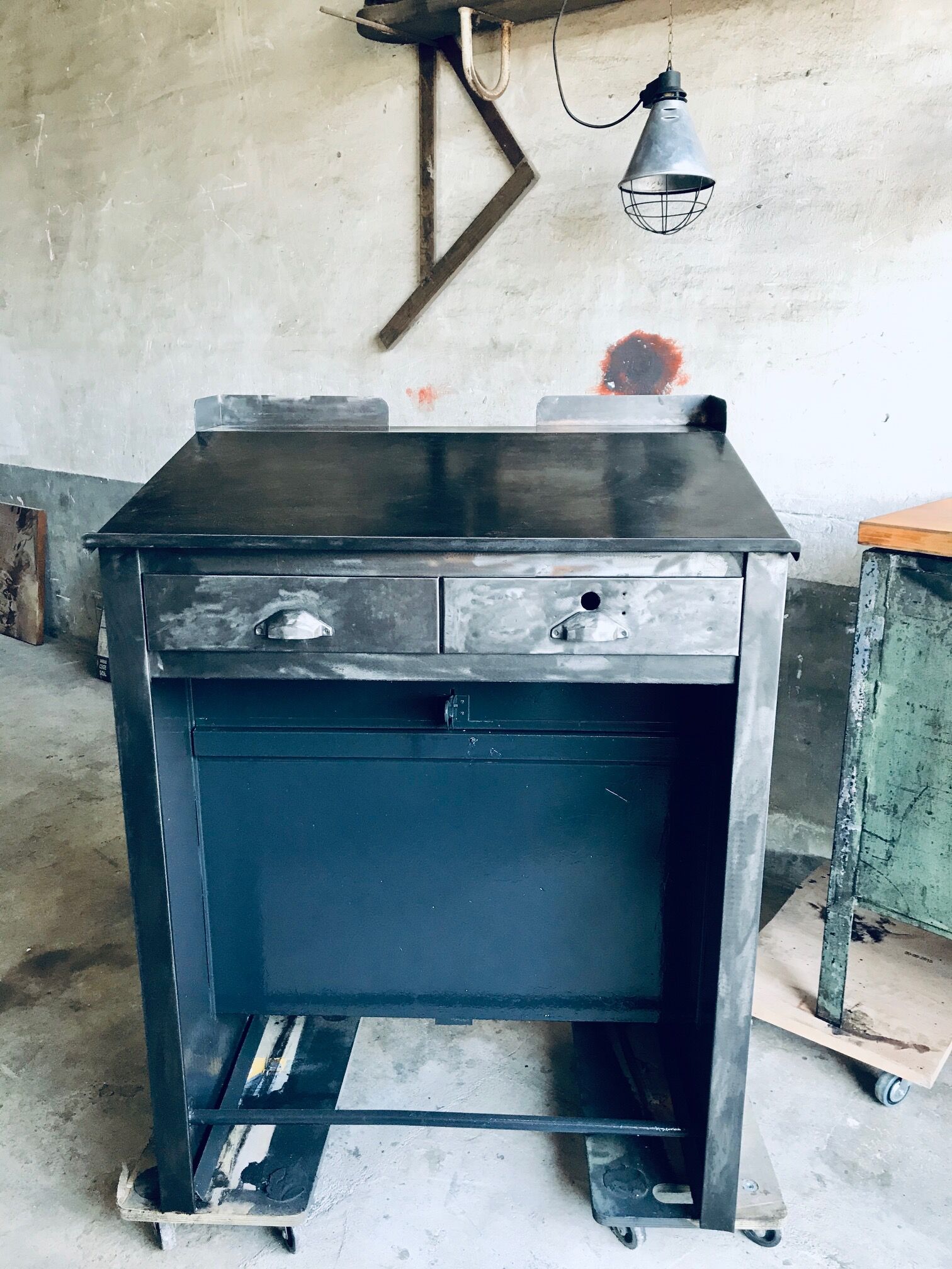 Furniture with plans and desk