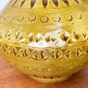 Italian pottery carafe from the mid-century by Aldo Londi for Bitossi, 1960s.
