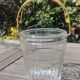Vintage cut glass ice bucket 60s