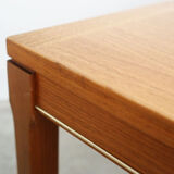 Vintage teak and beech coffee table, Danish design.