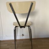 Chaise formica jaune pale