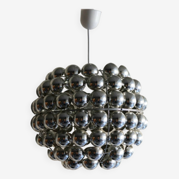 Hanging chandeliers with vintage plastic balls