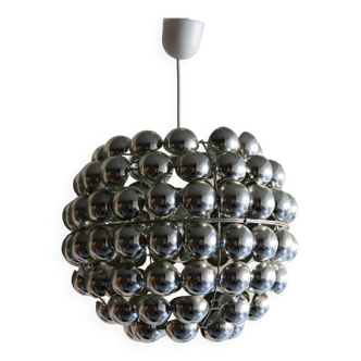 Hanging chandeliers with vintage plastic balls