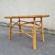 Table basse en rotin années 50