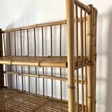 Foldable bamboo shelf from the 60s and 70s