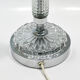 Table lamp glass er metal chrome 1970's