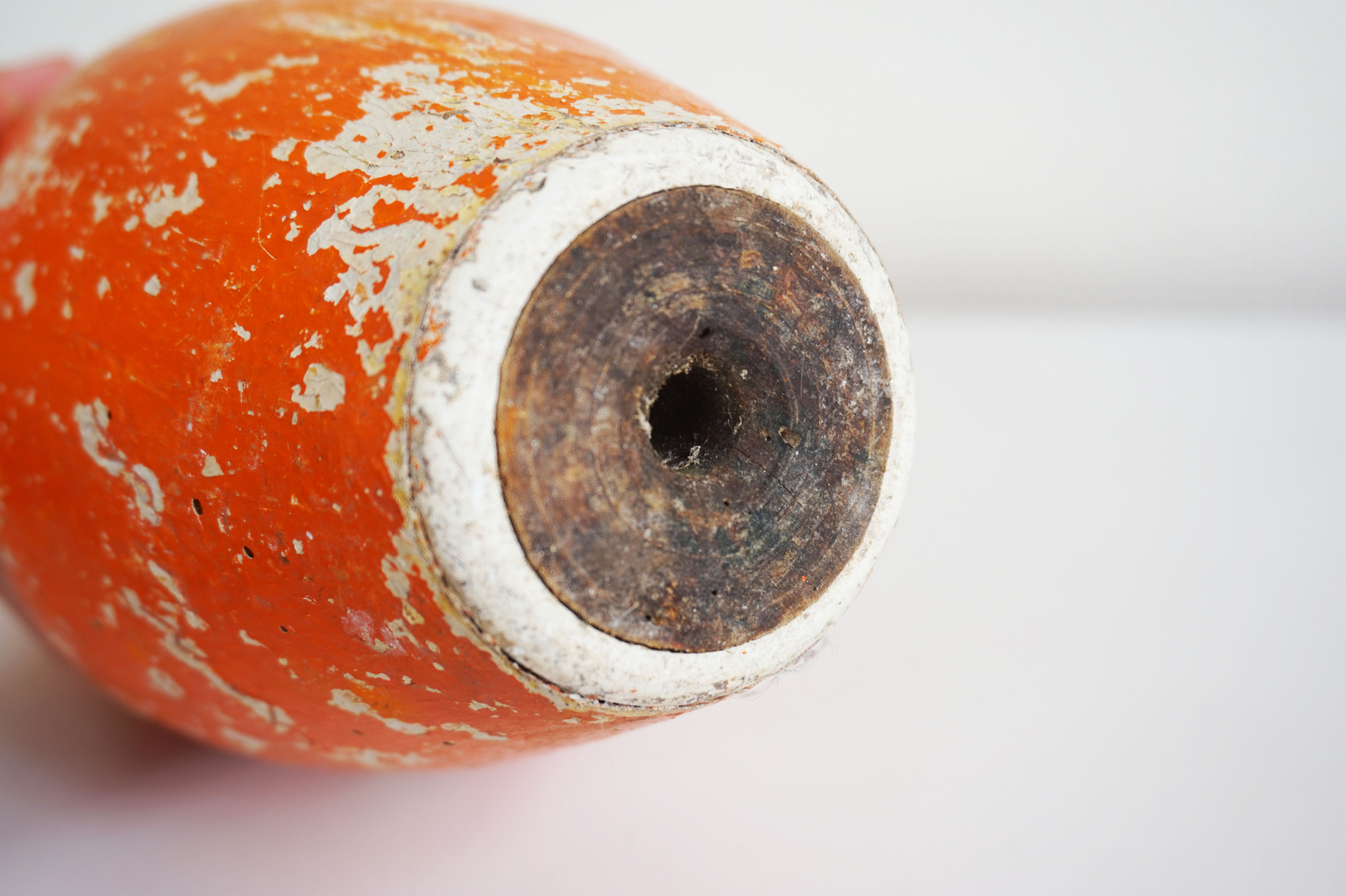 Pin bowling orange wood