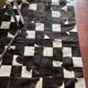 Tapis patchwork en véritable peau de vache 170 × 240 cm