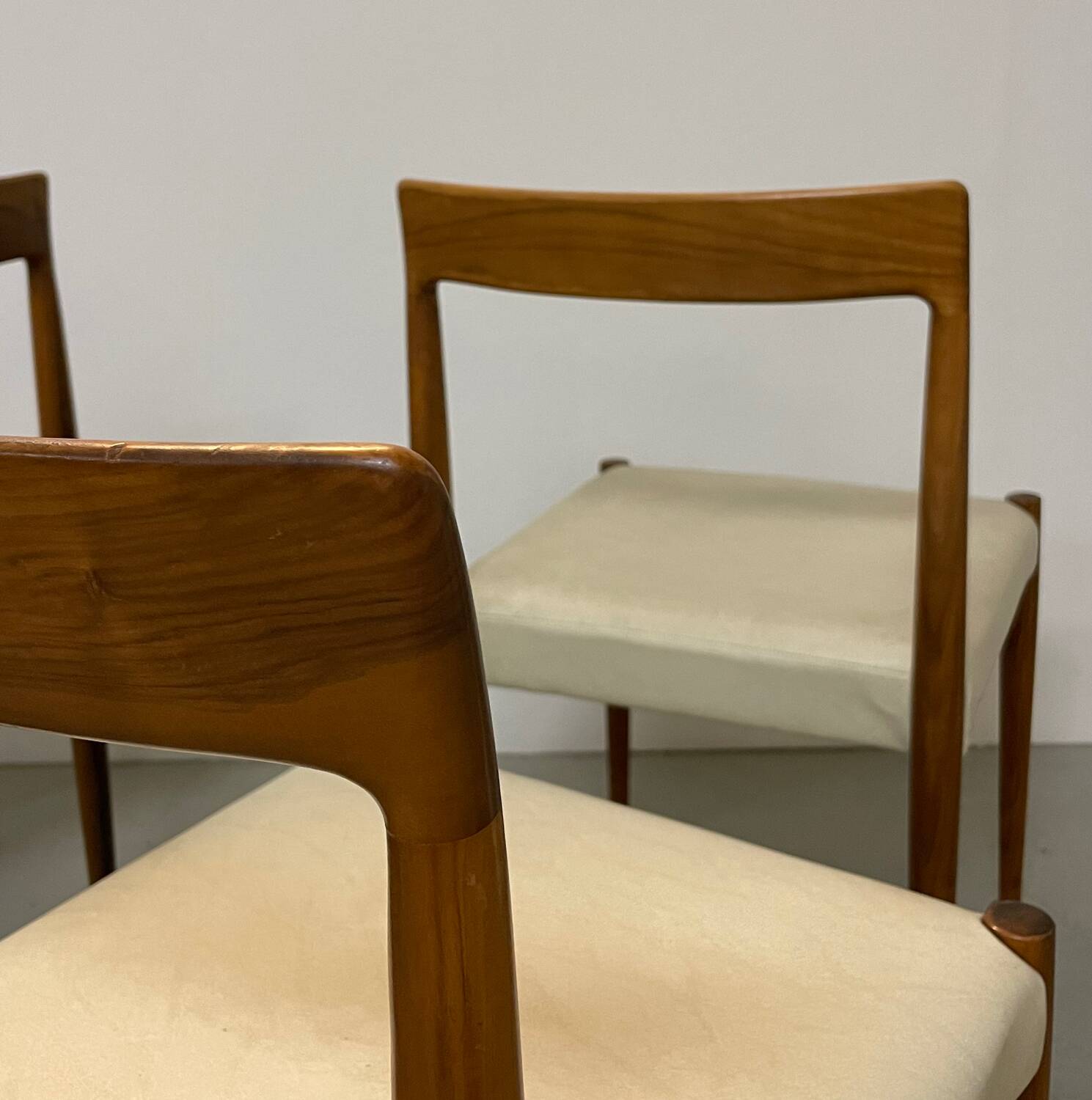 4 x vintage chairs by Lübke 1960s