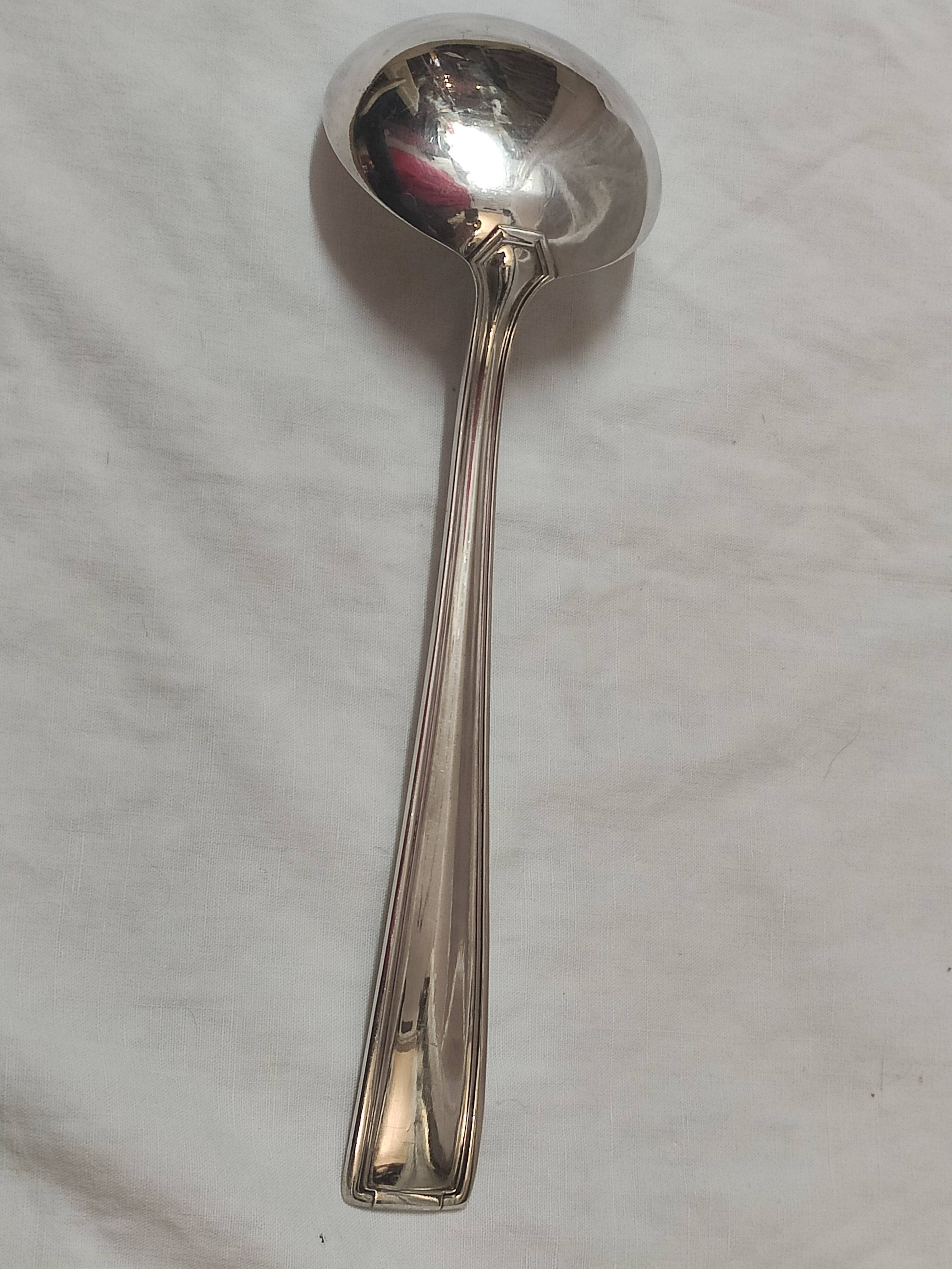 Ladle, Art Deco, silver metal